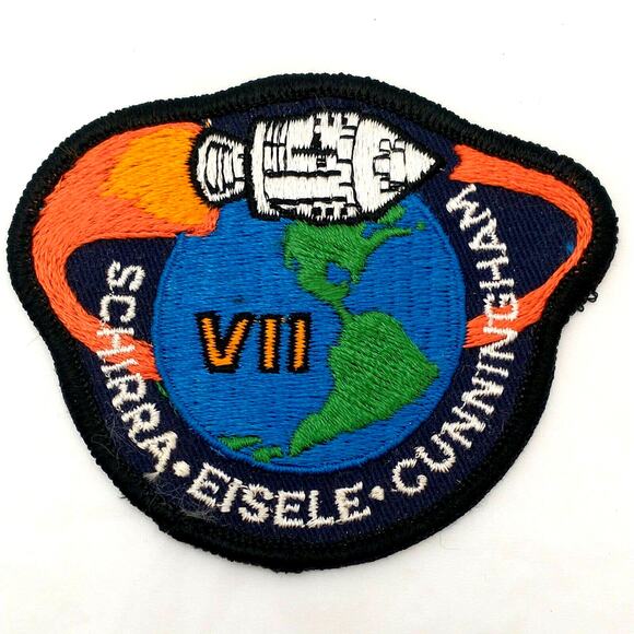 NASA Space Flight Mission Apollo 7 CSM-101 Jacket Vest Sewing Patch Schirra - Picture 1 of 4